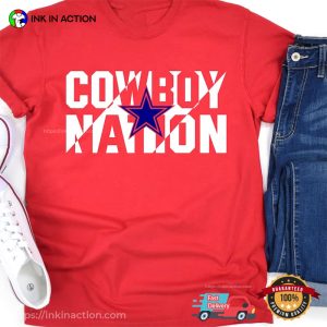 Cowboy Nation dallas cowboys star logo Football Tee 3