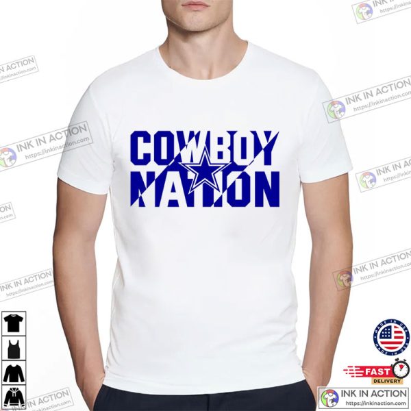Cowboy Nation Dallas Cowboys Star logo Football Tee