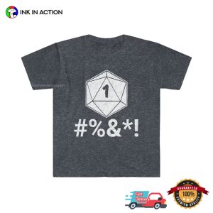 Critical Fail Dice, critical role vox machina DND T Shirt 2