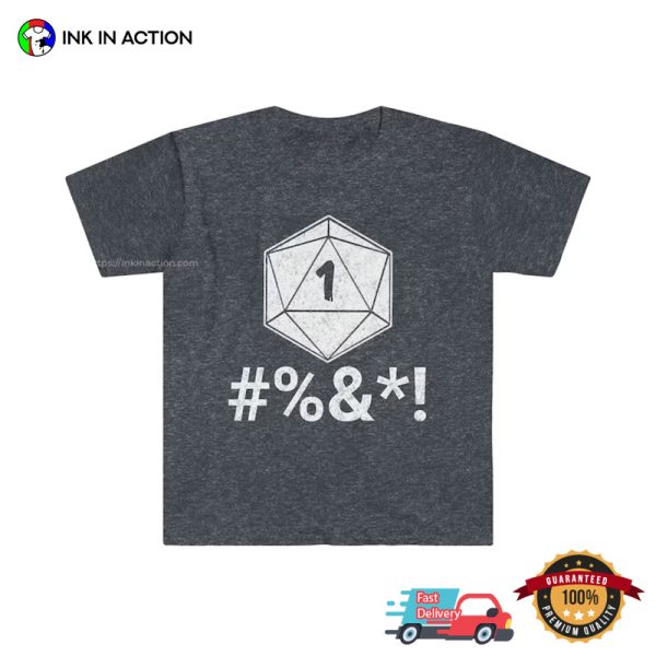 Critical Fail Dice, Critical Role Vox Machina DND T-Shirt