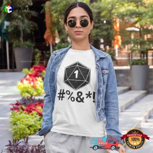 Critical Fail Dice, critical role vox machina DND T Shirt 4