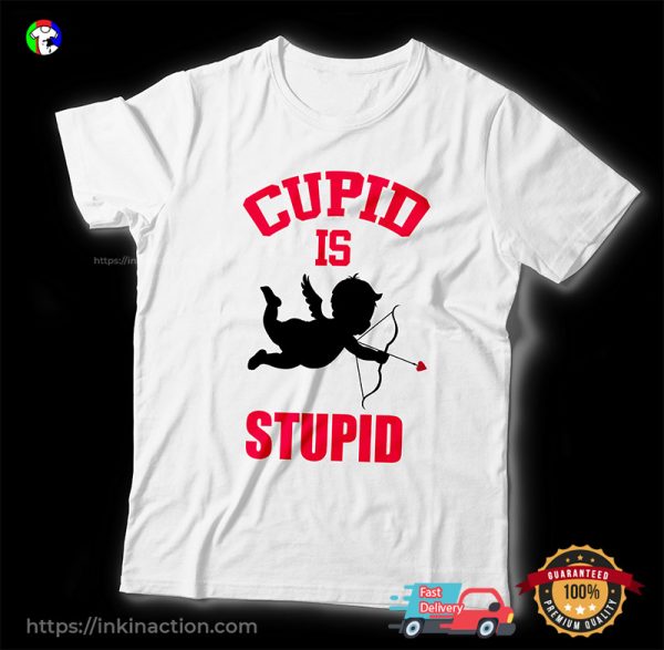 Cupid Is Stupid Funny Stupid Cupid T-Shirt