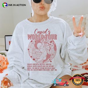 Cupid’s World Tour Funny Valentines Day Shirts