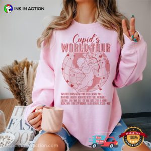 Cupid’s World Tour Funny Valentines Day Shirts