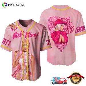 Customized nicki minaj barbie World Baseball Jersey