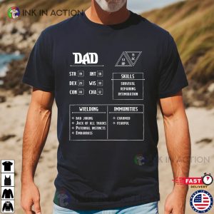 Dad Character Role Game Dungeons Master T-Shirt