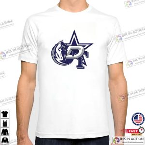 Dallas Cowboys Mavericks Stars Mash Up Logo T shirt