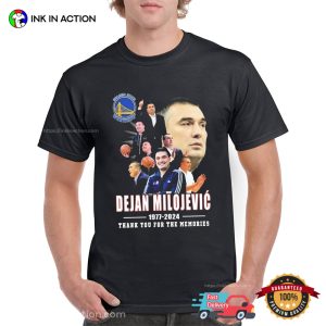 Dejan Milojevic Golden State Warriors Memorial T-Shirt