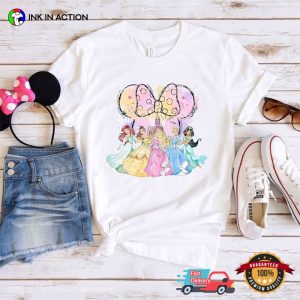 Disney Princesses Minnie Head Comfort Colors Tee 4