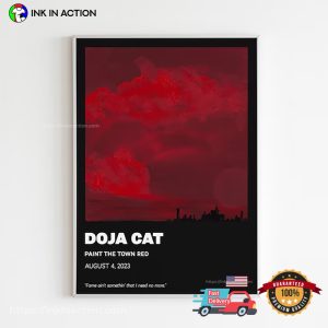 Doja Cat Paint The Town Red Album Poster