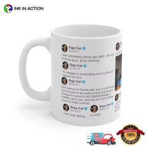 Doja Cat's Twitter Edition Coffee Cup, doja cat merch 1
