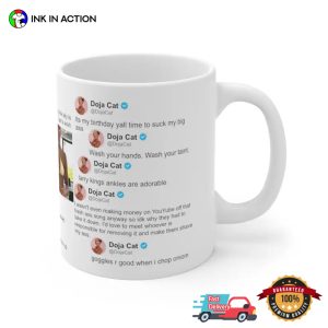 Doja Cat's Twitter Edition Coffee Cup, doja cat merch 3