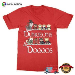 Dungeons & Doggos Cute dungeons and dragons t shirt 2