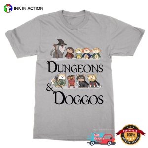 Dungeons & Doggos Cute dungeons and dragons t shirt 3