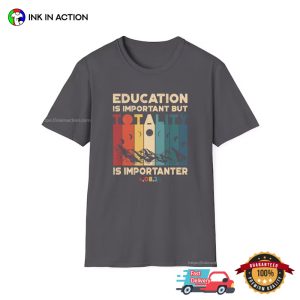 Education Is Important But april solar eclipse 2024 Is Importanter Funny Tee 2