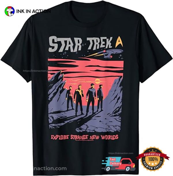 Explore Strange New Worlds Fan Art Star Trek Shirt