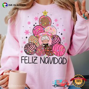 Feliz Navidad Abuelita Mexican Chocolate valentine's day 2024 T Shirt 3