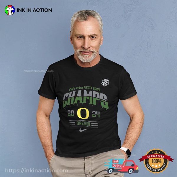 Fiesta Bowl Champions 2024 T-Shirt, Oregon Ducks Apparel