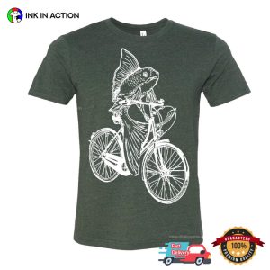 Fish On A Bicycle funny cycling t shirts 2