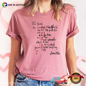 For God Valentine Bible Verse T-Shirt