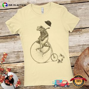 Frog And Criket On Bike funny cycling t shirts 2