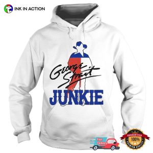 George Strait Junkie USA Flag Signature T Shirt, george strait 2024 Merch 3