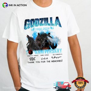 Godzilla 70th Anniversary Signatures T Shirt 2