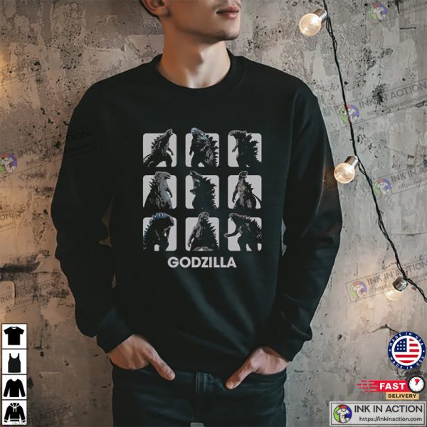 Godzilla Moods Box Up Funny T-shirt