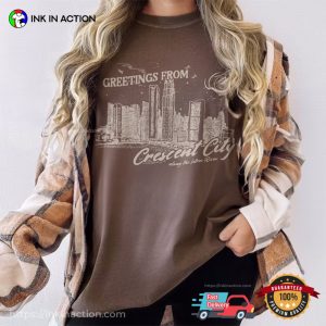Greetings From Cresent City Comfort Colors Shirt 3