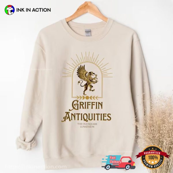 Griffin Antiquities Sarah J Maas Crescent City T-shirt