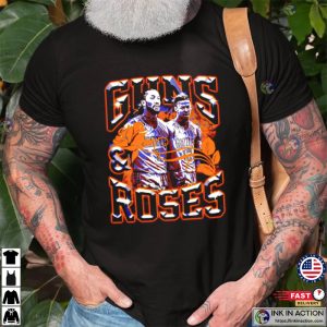 Guns & Roses vancouver grizzlies basketball Retro NBA T Shirt 3