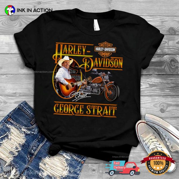 Harley Davidson George Strait Music Signature T-Shirt