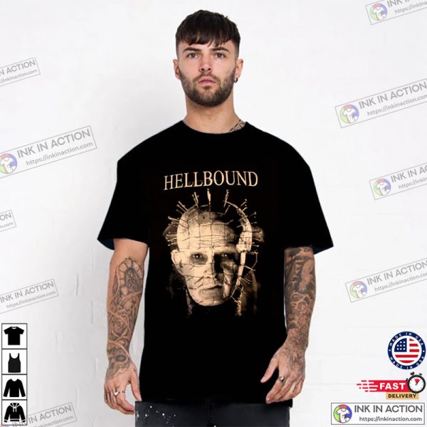 Hellraiser Pinhead Hellbound 90s Horror Movie T-Shirt