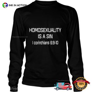 Homosexuality Is A Sin Trending T Shirt 2