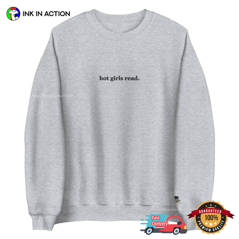 Hot Girls Read Funny Reader Girl Tee, Bookish Gifts