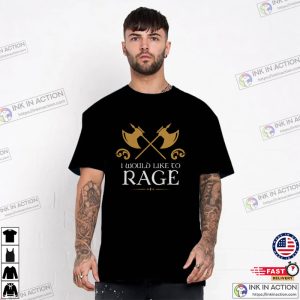 I Would Like To Rage Barbarian Dnd T-shirt, The Legend Of Vox Machina Merch