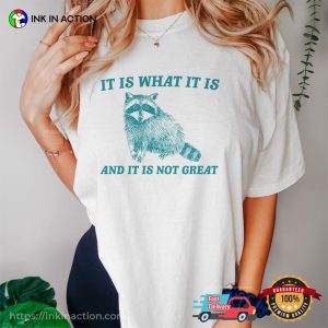 It Is What It Is And It Is Not Great Funny Trash Panda Meme T-shirts