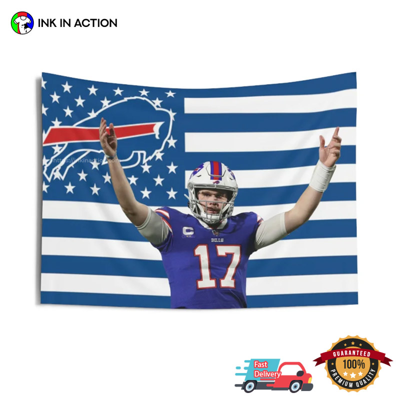 Josh Allen Buffalo Bills Flag