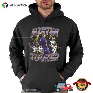 Justin Tucker Vintage 90's Style T Shirt, nfl baltimore ravens Merch 1