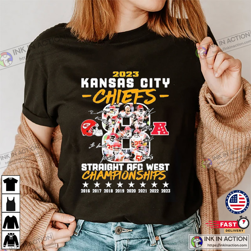 Kansas City Chiefs Championships Signatures T-Shirt