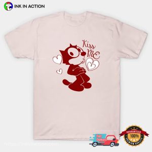 Kiss Me Valentine felix the cat tee 4