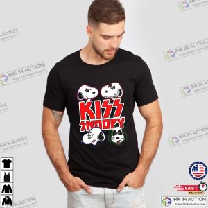 Kiss snoopy, snoopy and valentines Tee 1