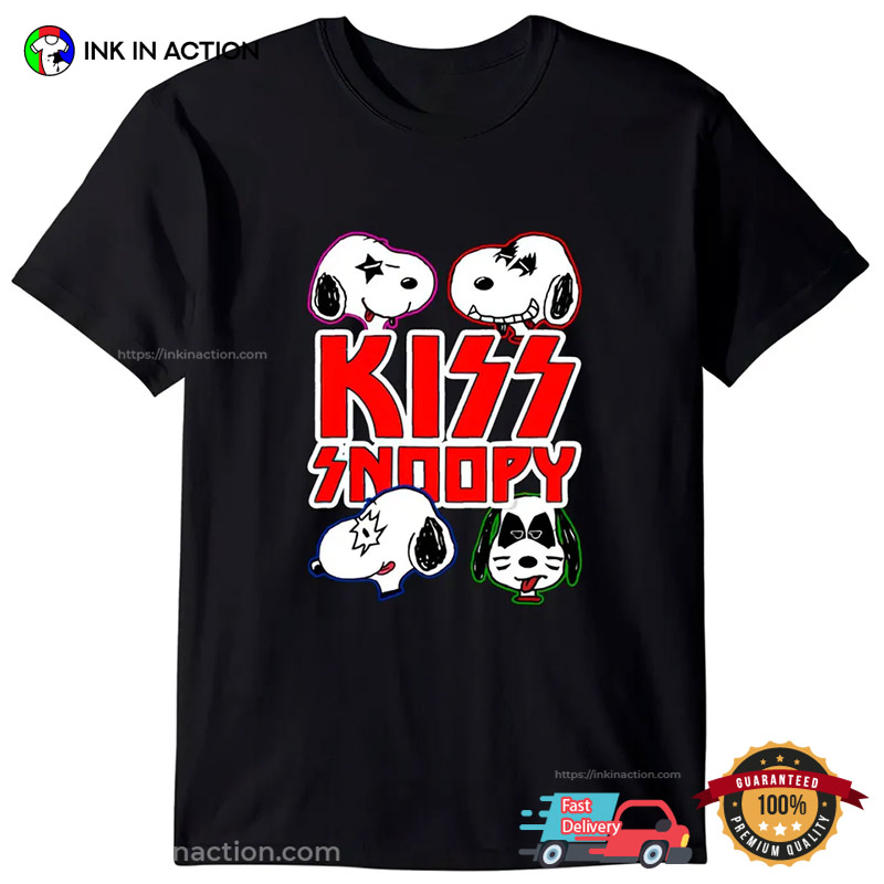 Kiss Snoopy, Snoopy And Valentines Tee