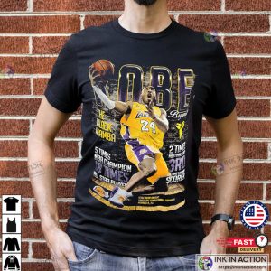 Kobe Bryant 24 The Black Mamba Celebration Graphic T Shirt 2