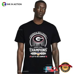 Let's Go Dawgs The Orange Bowl Champions 2023 Georgia Bulldogs T Shirt 2