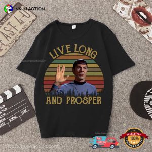 Live Long And Prosper Spock Retro Vintage star trek shirt 1