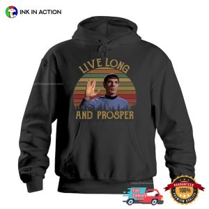 Live Long And Prosper Spock Retro Vintage star trek shirt 2