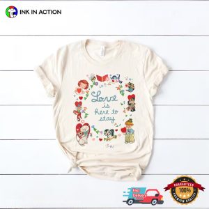 Love Is Here To Stay Little Golden valentines Comfort Colors Tee 1