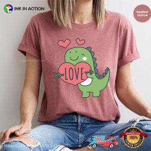 Love T Rex Comfort Colors shirt for valentine's day 3