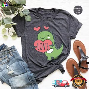 Love T Rex Comfort Colors Shirt For Valentine’s Day